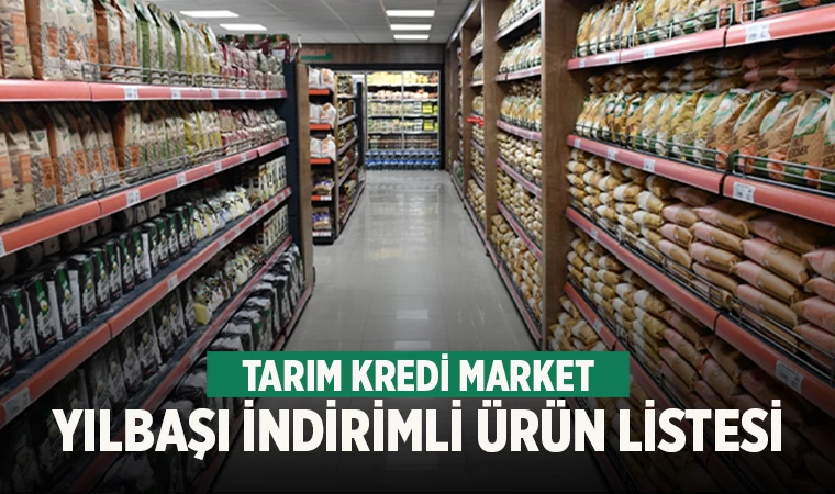 Tarım Kredi Kooperatif Market yılbaşı özel indirimleri belli oldu