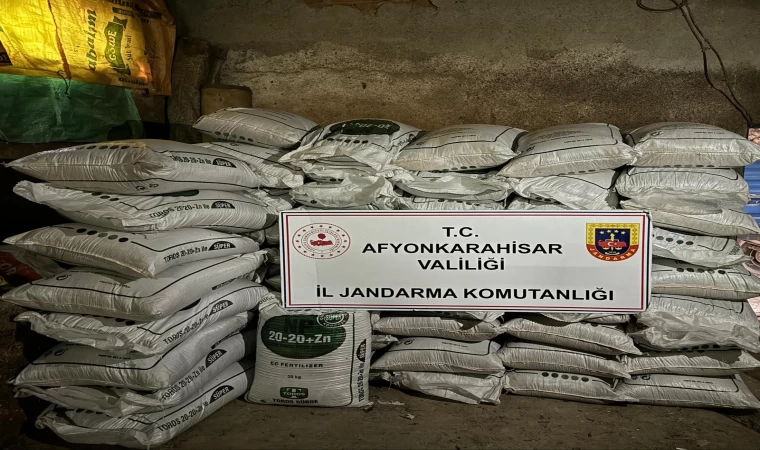 Afyonkarahisar'da 11 ton sahte barkodlu taban gübre