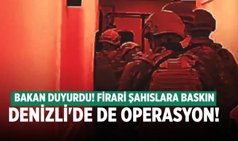 Denizli'de firari şahıslara Çember Operasyonu