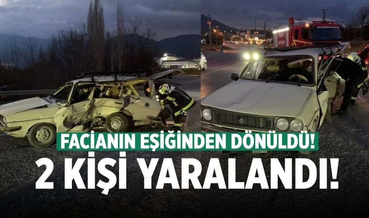 Denizli'de korkutan kaza! 2 yaralı