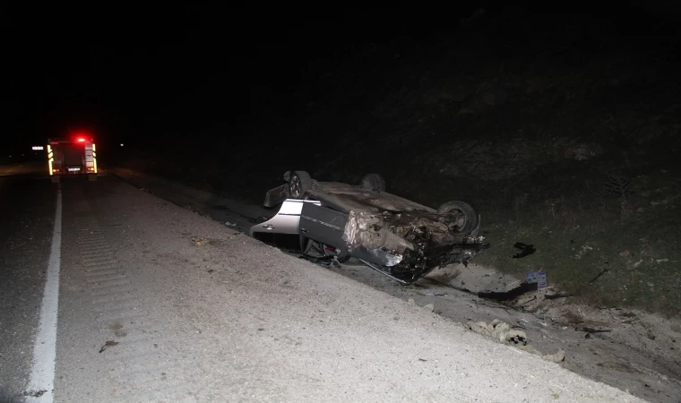 Kula'da takla atan aracın sürücüsü alkollü çıktı