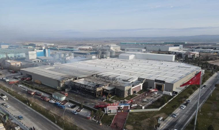Kütahya’da porselen fabrikasında korkutan yangın