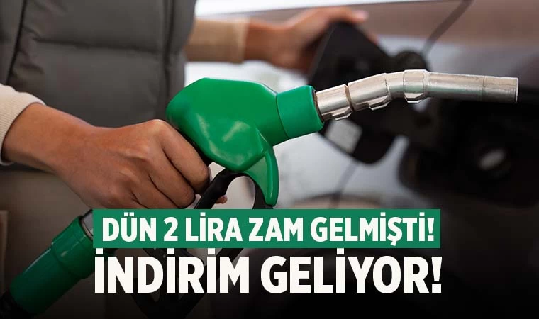 ÖTV zammı gelen motorine indirim geliyor