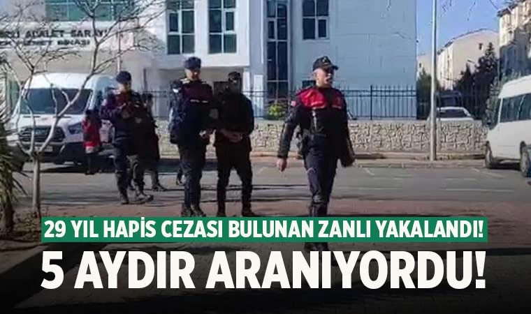 29 yıl hapis cezası bulunan zanlı yakayı ele verdi