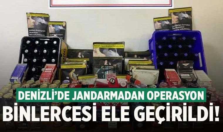Denizli’de binlerce makaron ele geçirildi