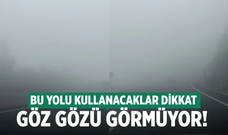 Denizli'de bu yolu kullanacaklar dikkat! Yoğun sis etkili oluyor