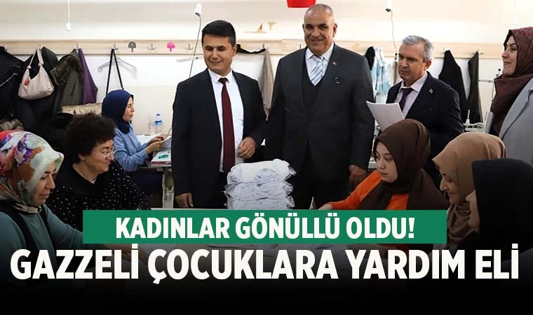 Gazzeli çocuklar için iç çamaşırı üretiyorlar