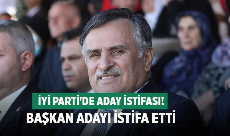 İYİ Parti'de aday istifası! Başkan adayı istifa etti