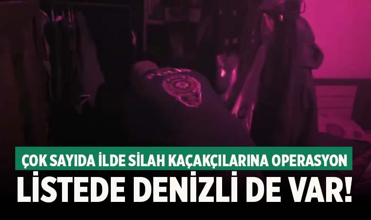 Silah kaçakçıları mercek altında! Çok sayıda şüpheli yakalandı
