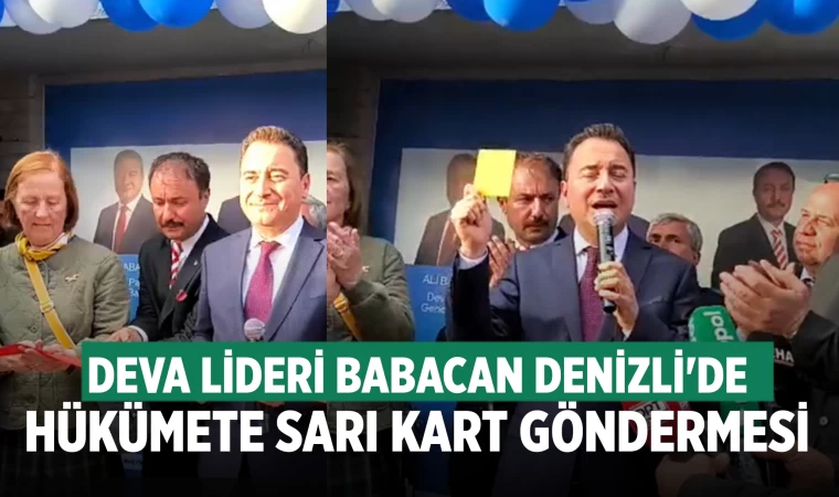 Babacan, 'Bu seçim hükümete sarı kart gösterme seçimidir'