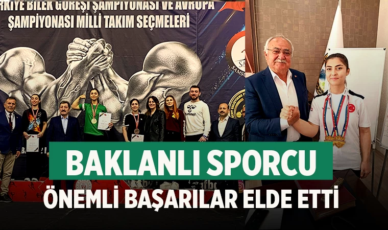 Baklanlı sporcu önemli başarılar elde etti