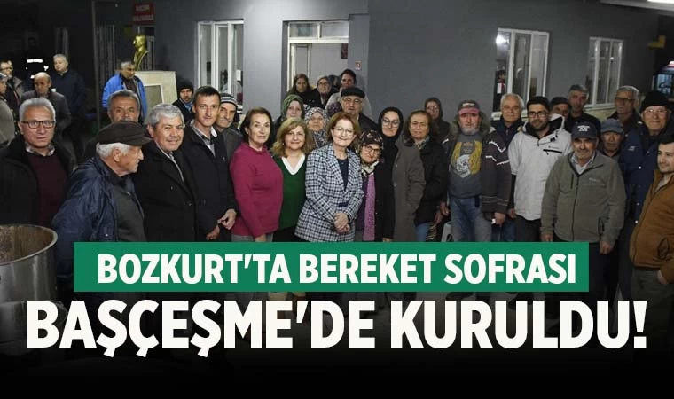 Bozkurt'ta bereket sofrası Başçeşme'de kuruldu!