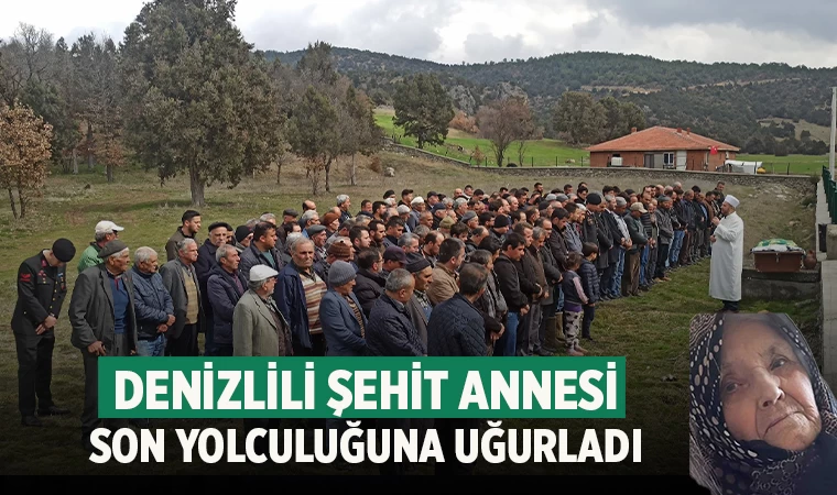 Çivril'de Şehit Annesi Toprağa Verildi