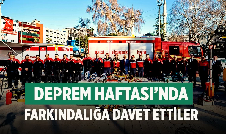 Deprem Haftası’nda farkındalığa davet ettiler