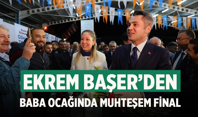 Ekrem Başer’den  Baba ocağında muhteşem final