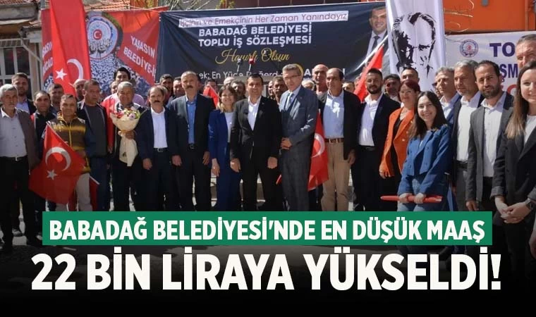 Babadağ Belediyesi'nde en düşük maaş 22 bin liraya yükseldi!