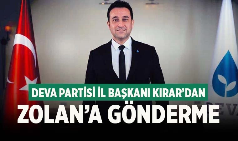 Bekir Kırar'dan Zolan'a gönderme 'Sadece kendinden olanı kucakladın'