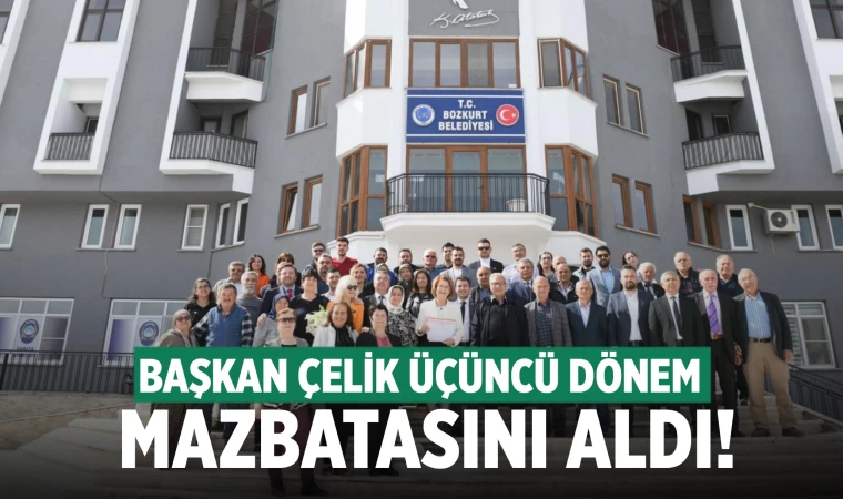 Birsen Çelik, üçüncü dönem mazbatasını aldı