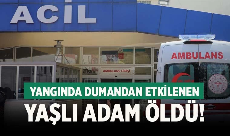 Denizli'de evde çıkan yangında dumandan etkilenen yaşlı adam öldü