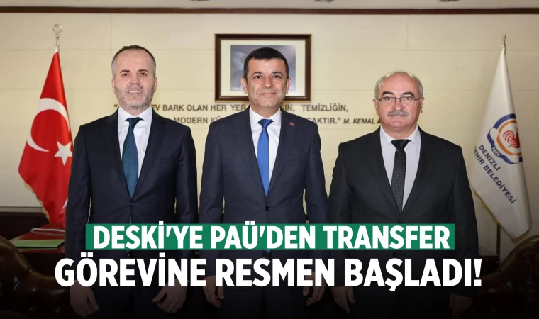 DESKİ Genel Müdürü Prof. Aydın, görevine resmen başladı