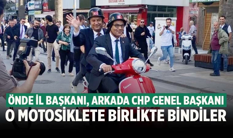 Kırmızı motosiklete birlikte bindiler! Seçim zaferinin hediyesiydi