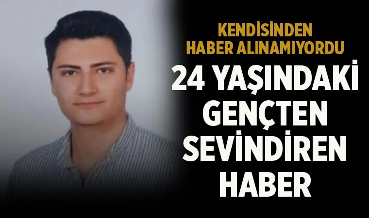 24 yaşındaki gençten sevindiren haber