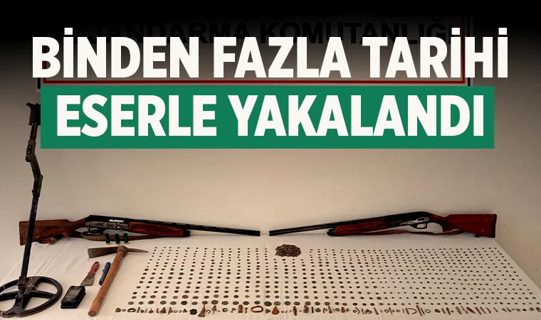 Binden fazla tarihi eserle yakalandı