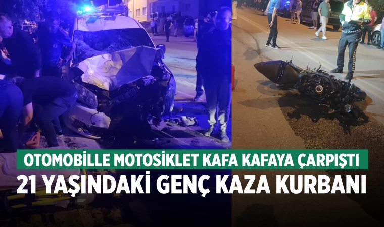 Denizli'de 21 yaşındaki genç motosiklet kazasında öldü