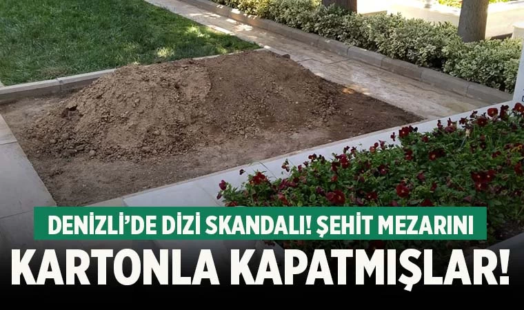 Denizli'de çekilen dizideki şehitlik sahnesi tepki çekti