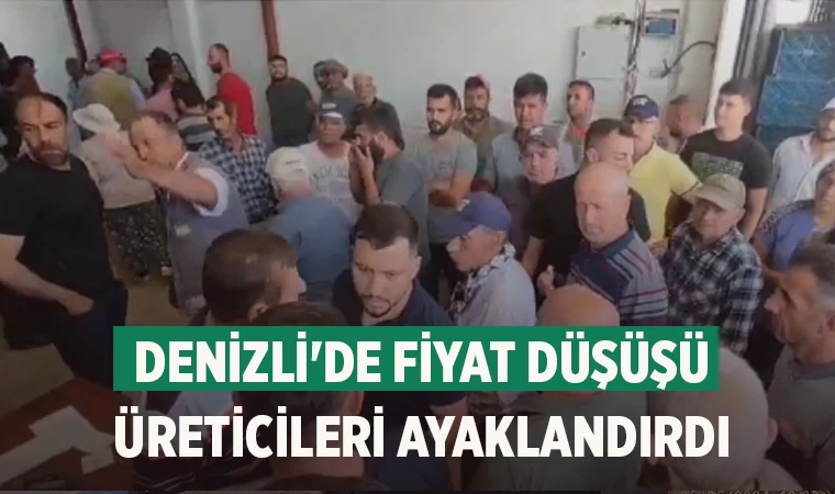 Denizli'de Fiyat Düşüşü Üreticileri Ayaklandırdı