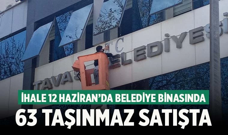 Denizli'de ilçe belediyesi 63 taşınmazı satışa çıkardı