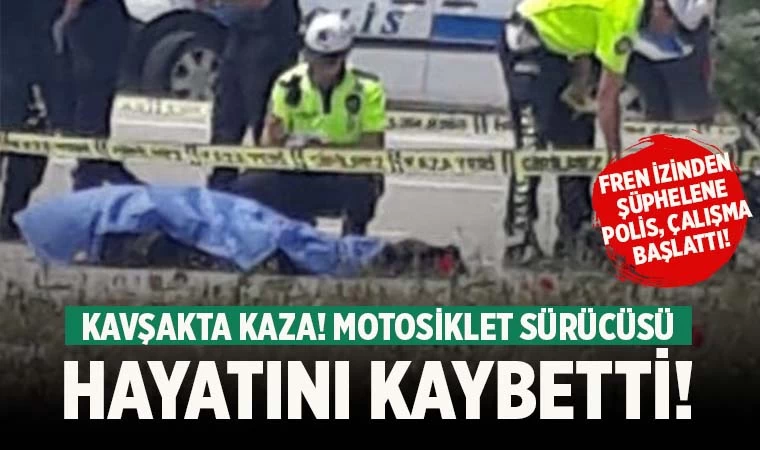 Denizli’de motosiklet kazası! Sürücü öldü