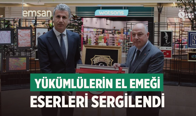 Denizli'de "Sanat Atölyem" Projesi Kapsamında Yükümlülerin Eserleri Sergilendi