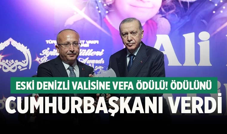 Eski Denizli Valisi’ne Vefa Ödülü