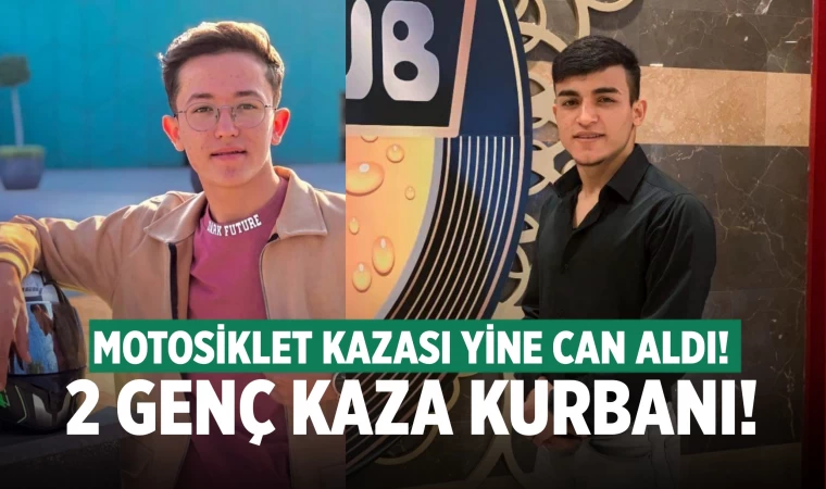 Otomobile çarpan motosikletteki 2 genç öldü