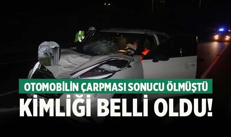 Otomobilin çarpması sonucu ölen yayanın kimliği belli oldu