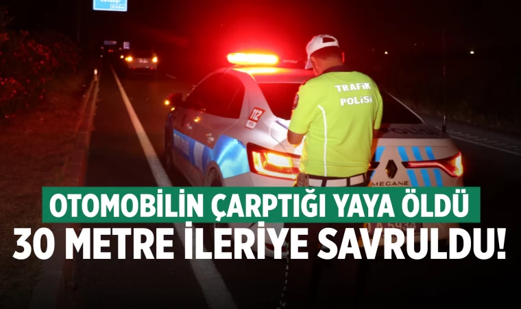 Otomobilin çarptığı yaya öldü