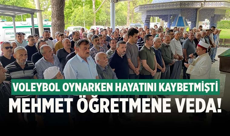 Voleybol oynarken hayatını kaybeden öğretmene veda