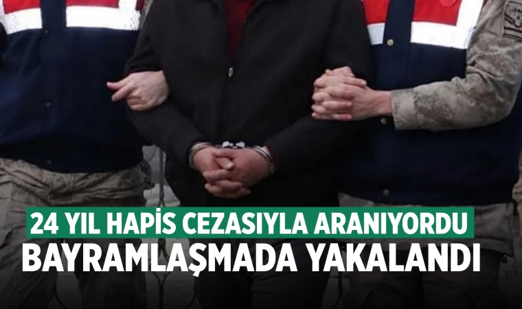 Denizli'de aranan zanlı bayramlaşmada yakalandı