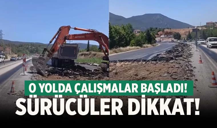 Denizli'de Cankurtaran'da yol çalışması yeniden başladı