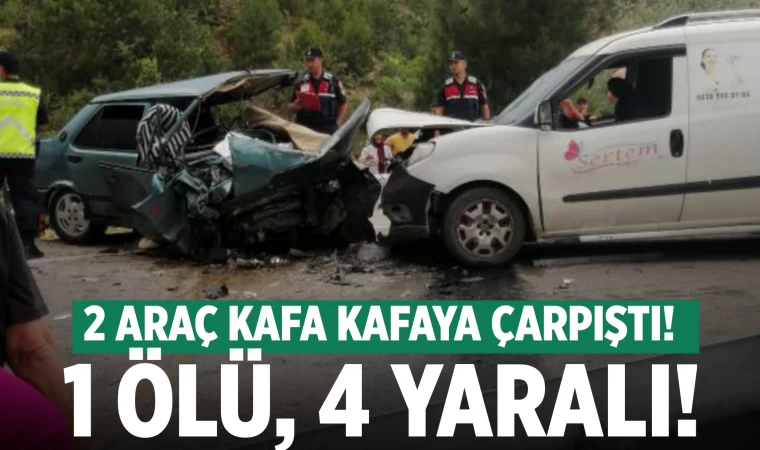 Denizli'de feci kaza! 1 ölü, 4 yaralı