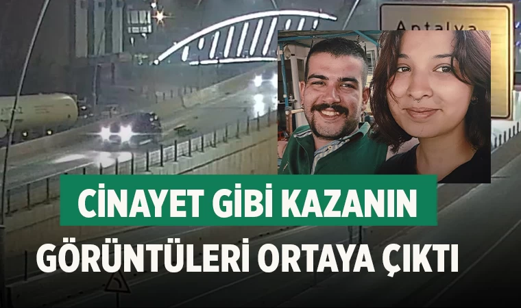 Denizli'de Genç Çiftin Hayatını Kaybettiği Kazanın Görüntüleri Ortaya Çıktı
