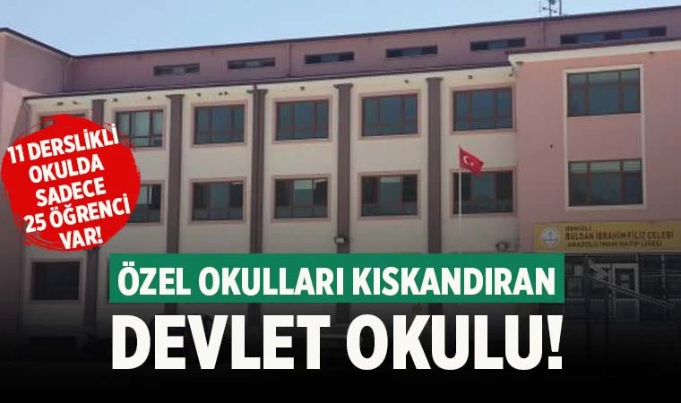 Denizli’de özel okulları kıskandıracak devlet okulu