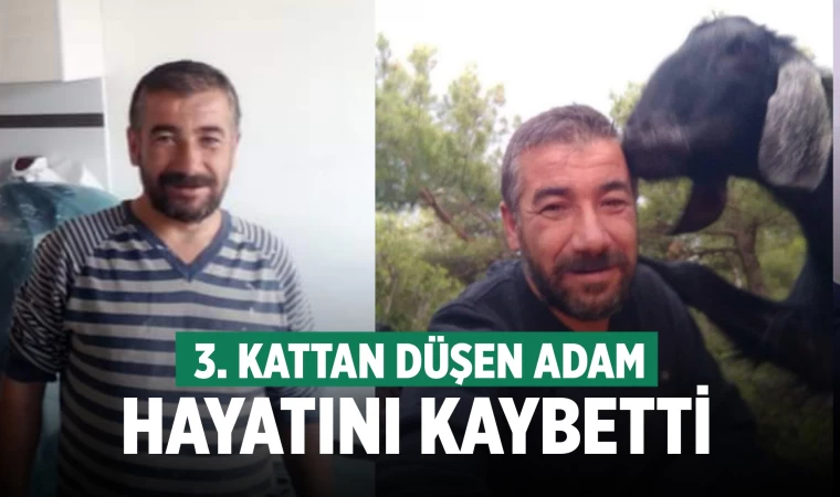Denizli'de üçüncü kattan düşen adam öldü