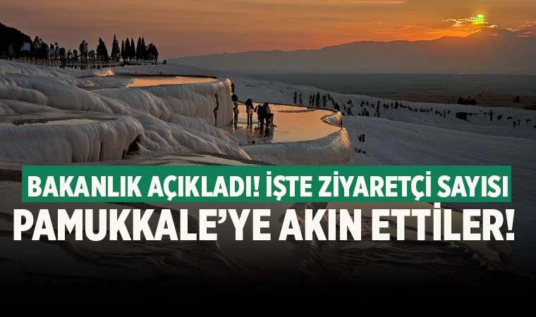 Pamukkale’ye akın ettiler! İşte ziyaretçi sayısı