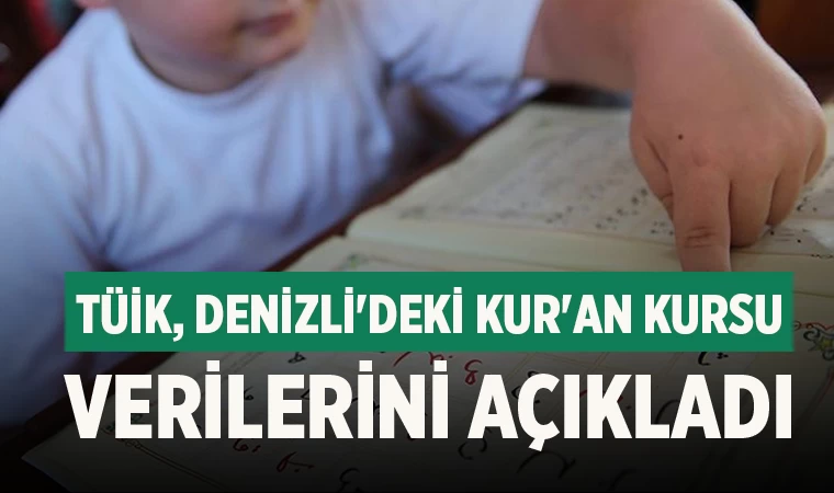 TÜİK, Denizli'deki Kur'an Kursu Verilerini Açıkladı