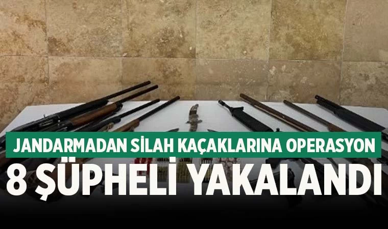 Denizli’de 8 silah kaçakçısı yakalandı