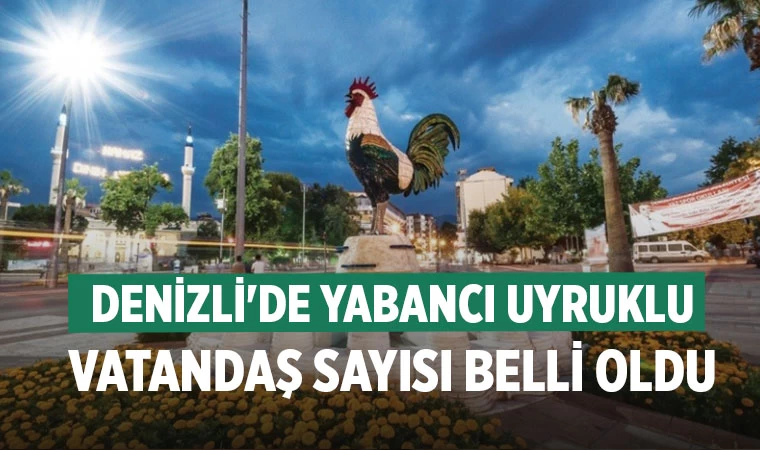 Denizli'de yabancı uyruklu vatandaş sayısı belli oldu