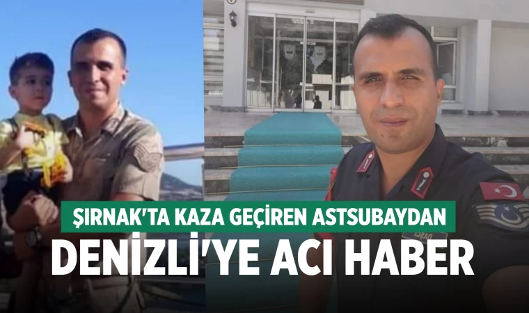 Denizlili astsubay kazada hayatını kaybetti