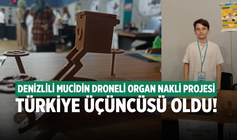 Denizlili mucidin drone ile organ nakli projesine ödül